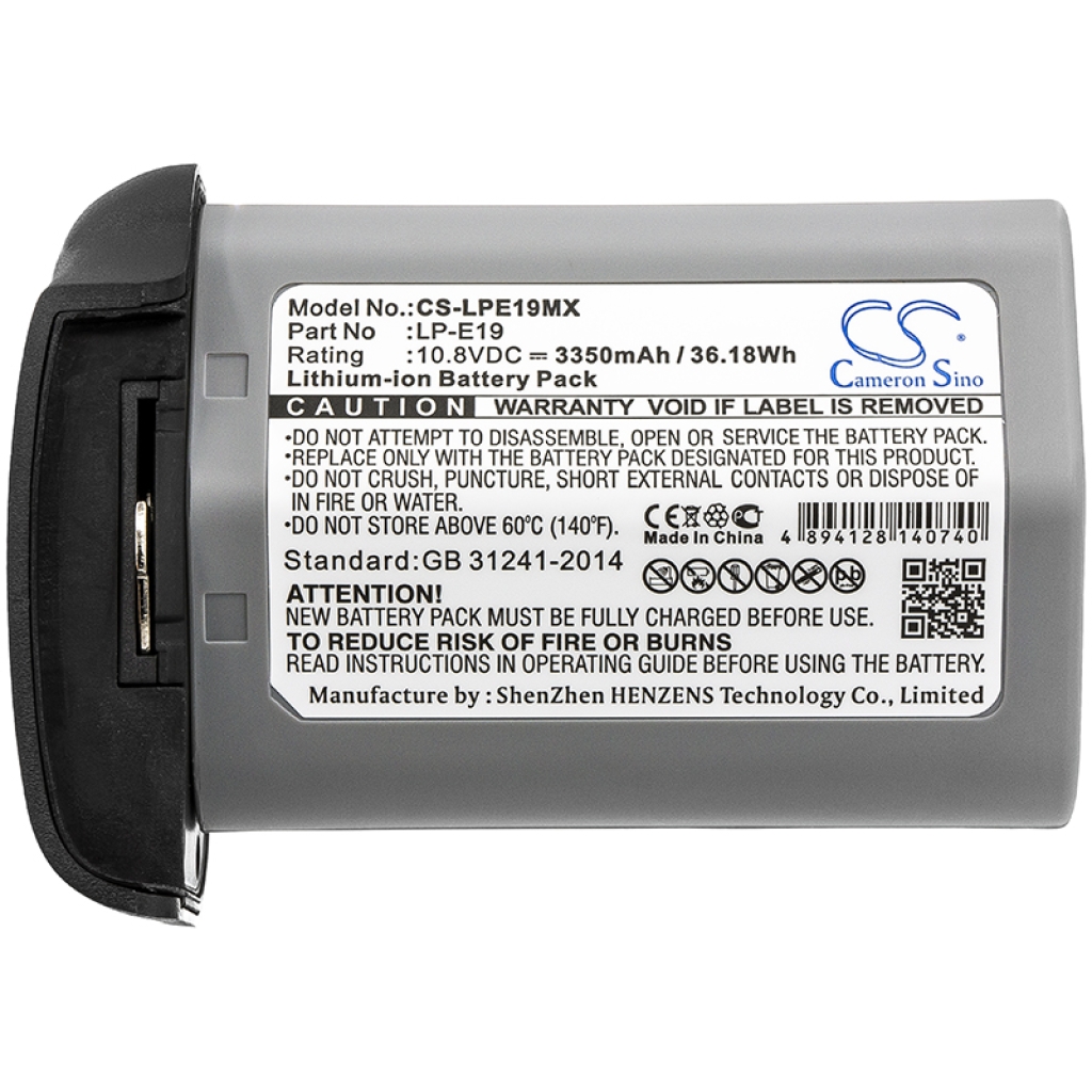 Yhteensopiva akun vaihto Canon LP-E19