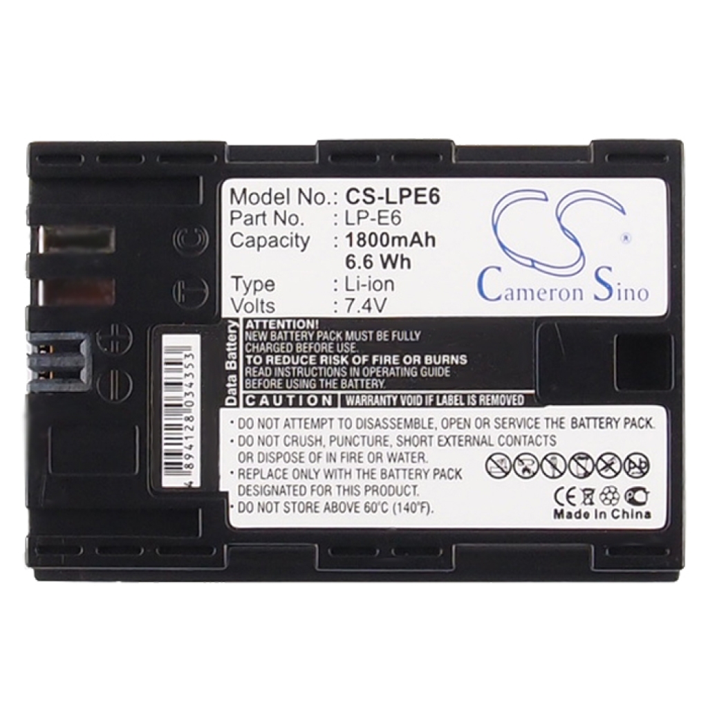 Lääketieteellinen akku Canon CS-LPE6