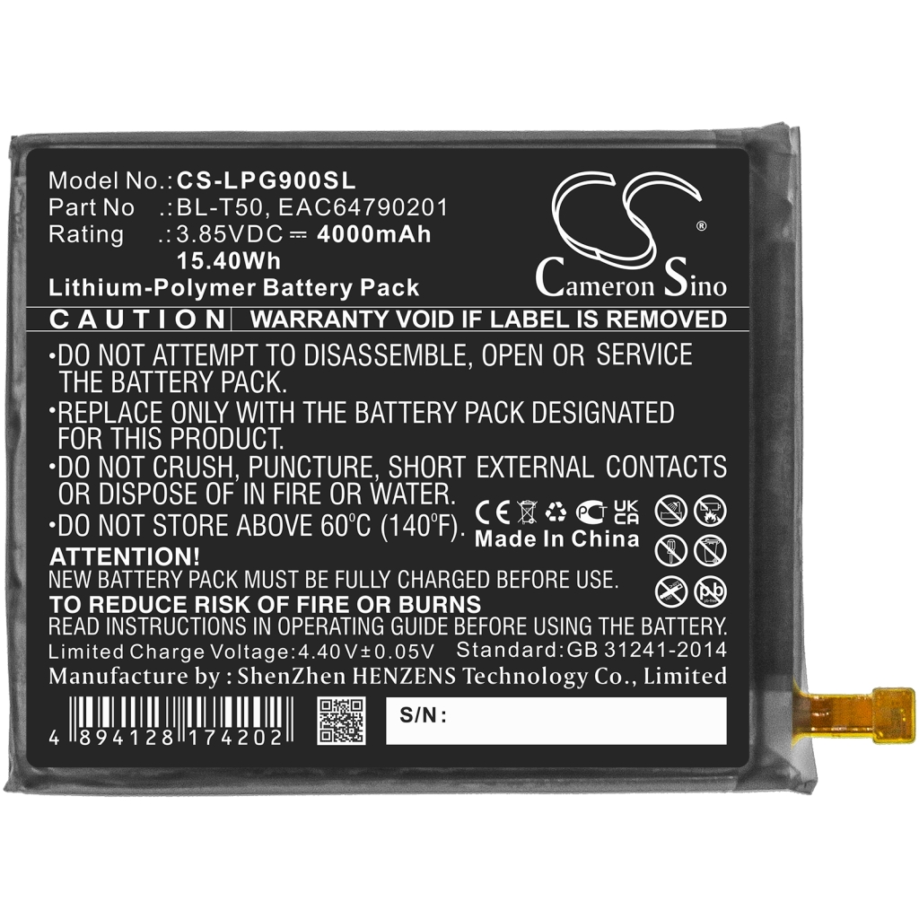 Yhteensopiva akun vaihto LG BL-T50,EAC64790201