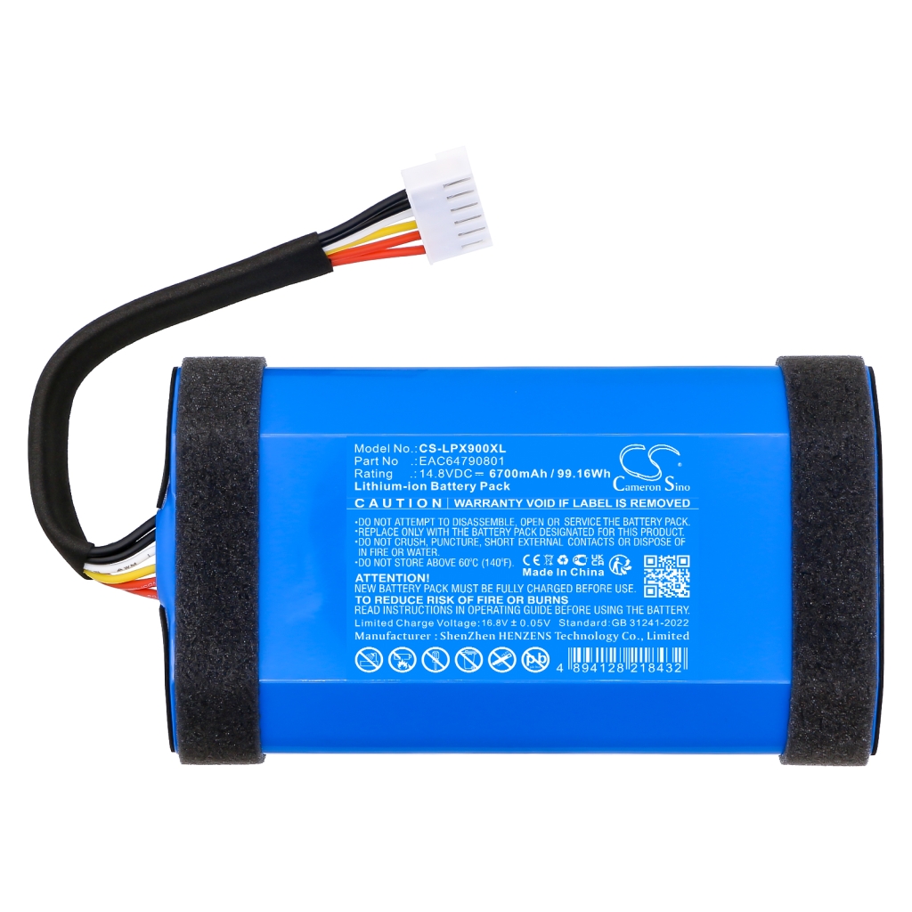 Kaiuttimen akku Lg CS-LPX900XL