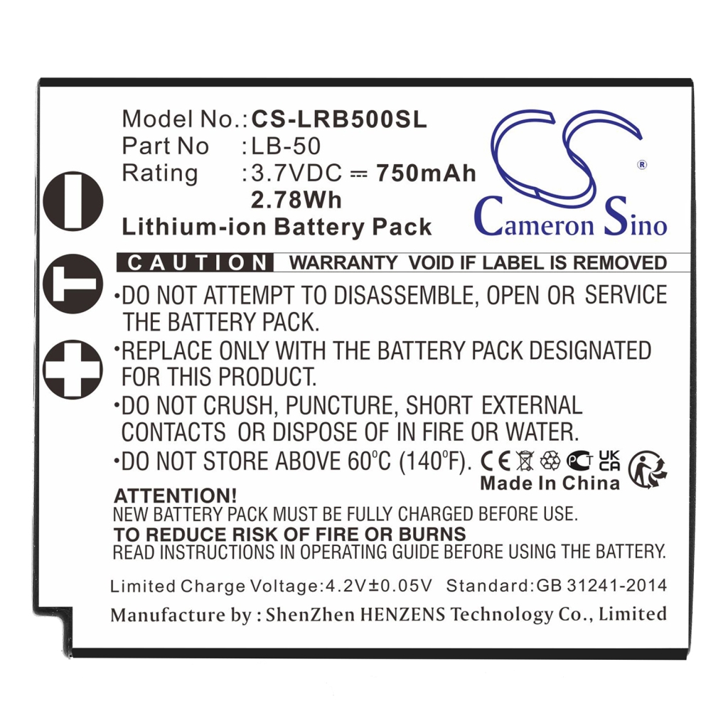 Kannettavan tietokoneen akku Canon CS-LRB500SL