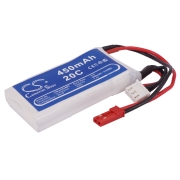 Battery compatibleWith RC hobby batteries