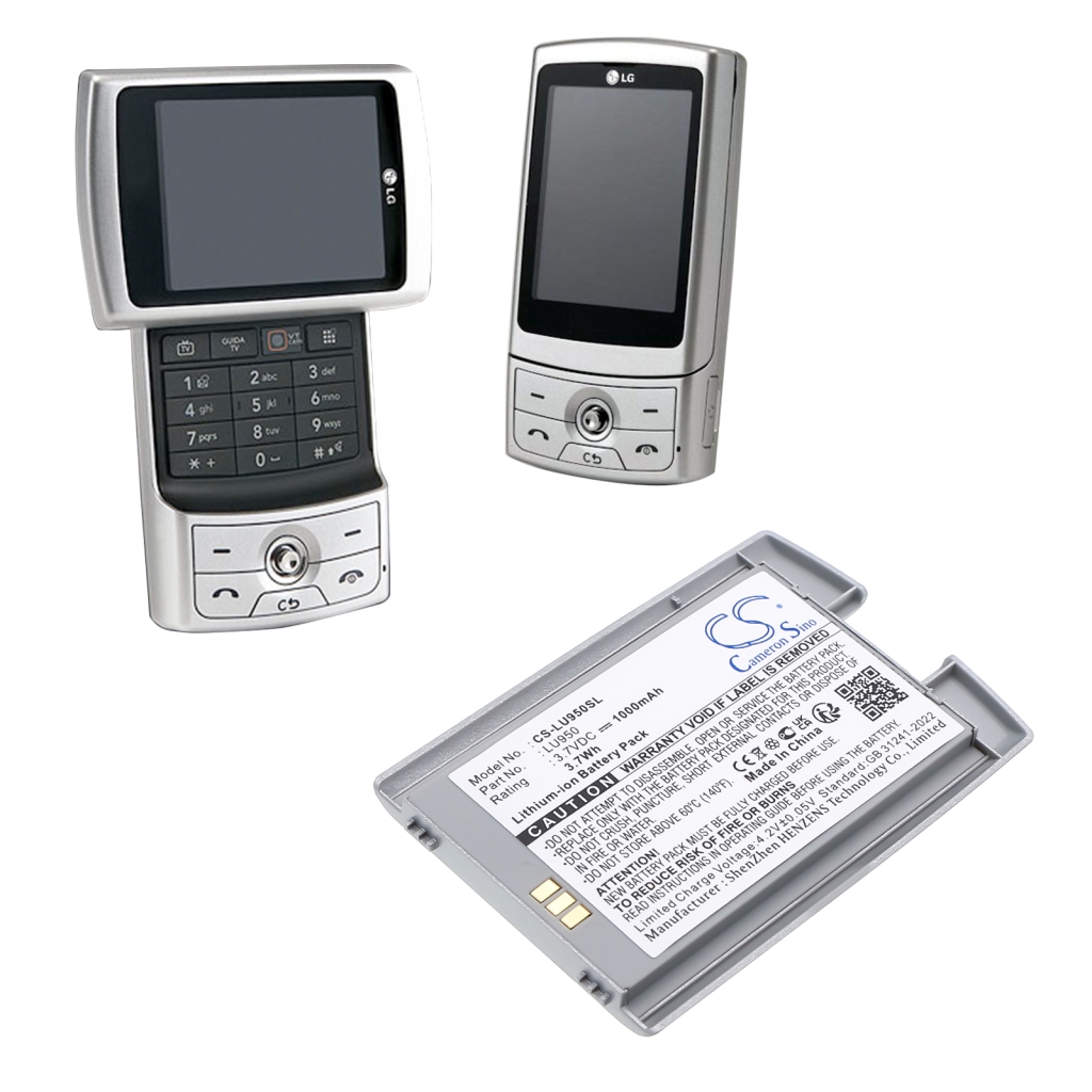 Compatible battery replacement for LG 