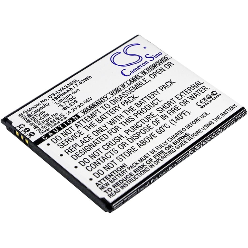Yhteensopiva akun vaihto LENOVO BL239