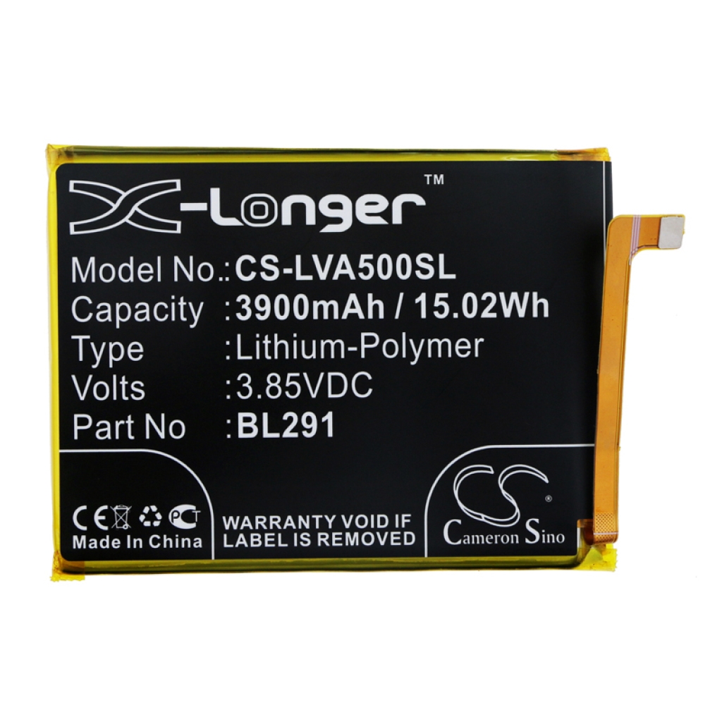 Matkapuhelimen akku Lenovo A5 (CS-LVA500SL)