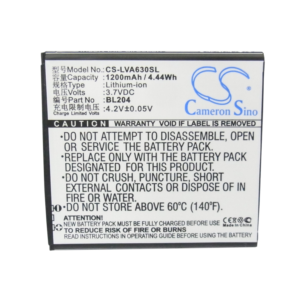 Yhteensopiva akun vaihto LENOVO BL204
