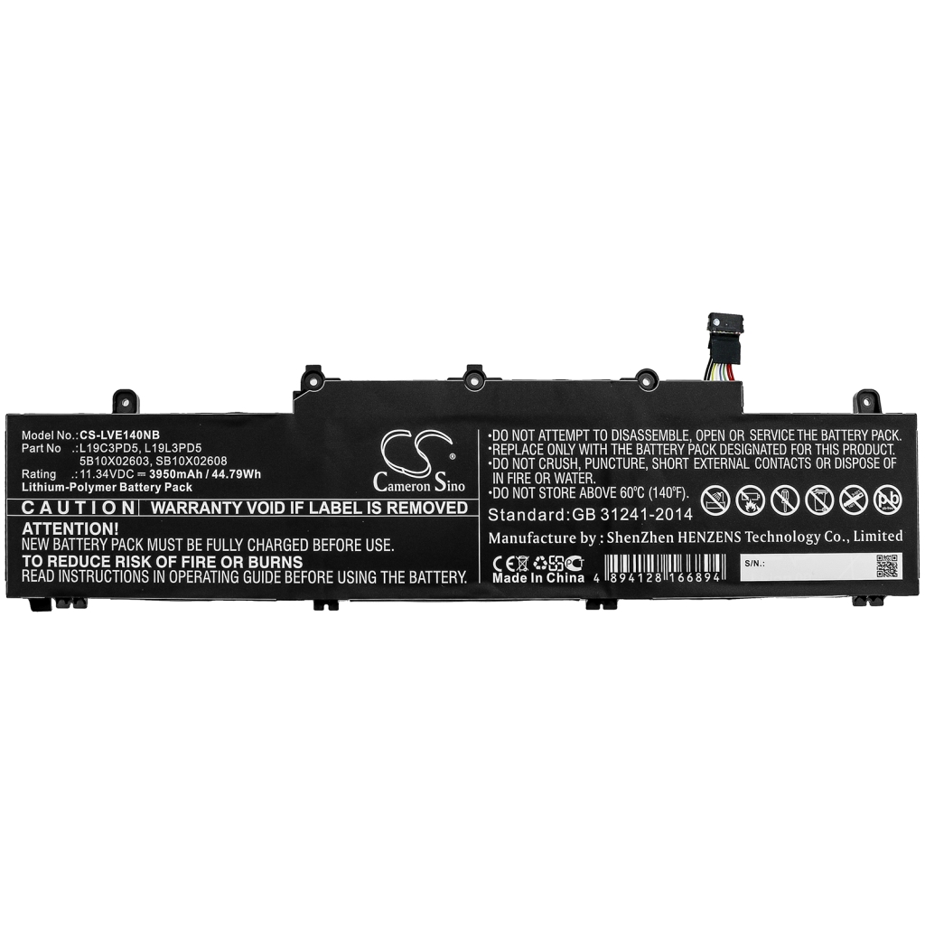 Akut Kannettavan tietokoneen akku CS-LVE140NB