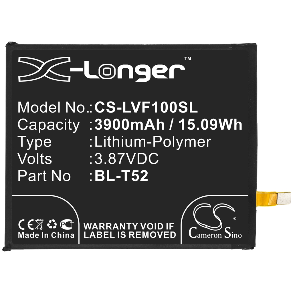 Yhteensopiva akun vaihto LG BL-T52