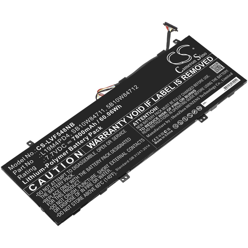 Yhteensopiva akun vaihto LENOVO 5B10W84712,L19M4PD4,SB10W84711