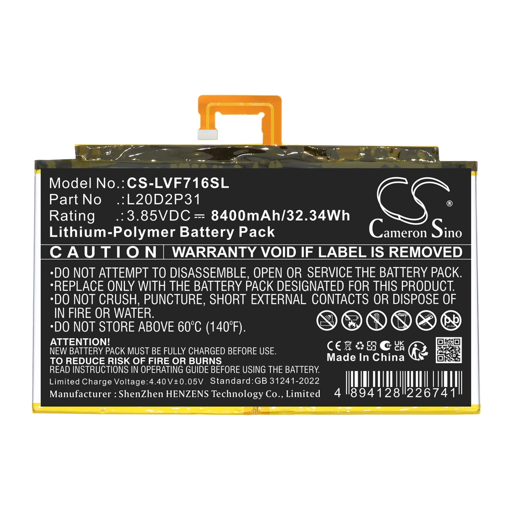 Akku yhteensopiva Lenovo CS-LVF716SL