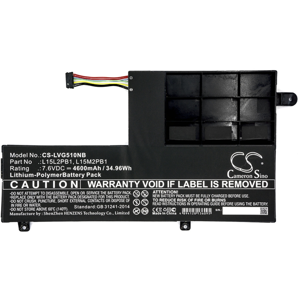 Akku –lle LENOVO YOGA 510-15ISK-80SR00AVSP