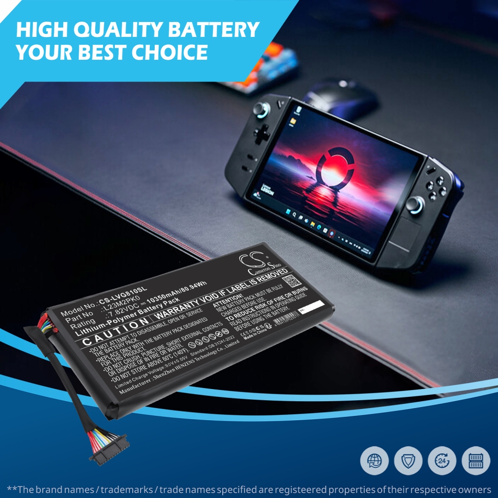 Akku yhteensopiva Lenovo CS-LVG810SL