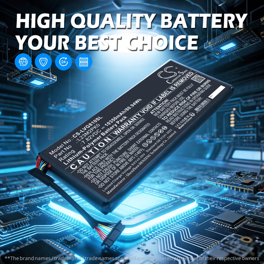 Akku yhteensopiva Lenovo CS-LVG810SL