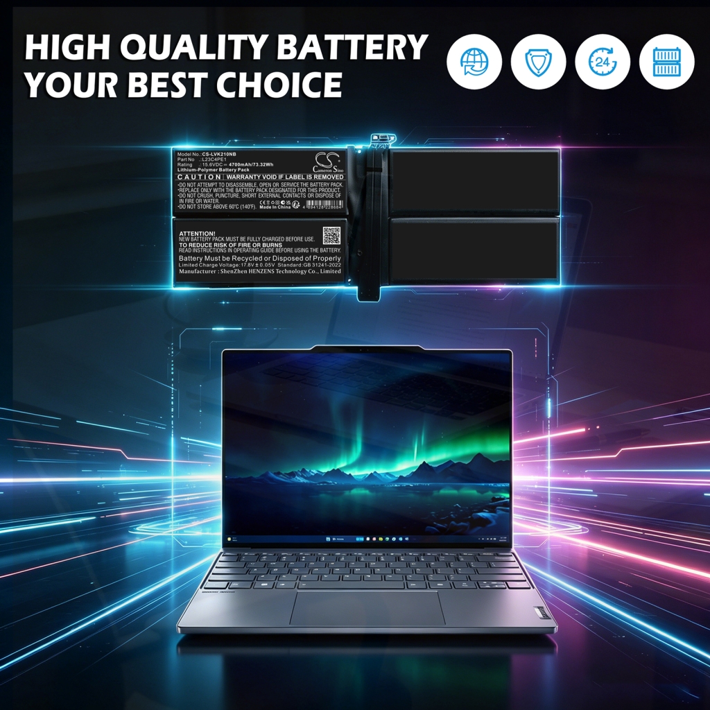 Akku yhteensopiva Lenovo CS-LVK210NB