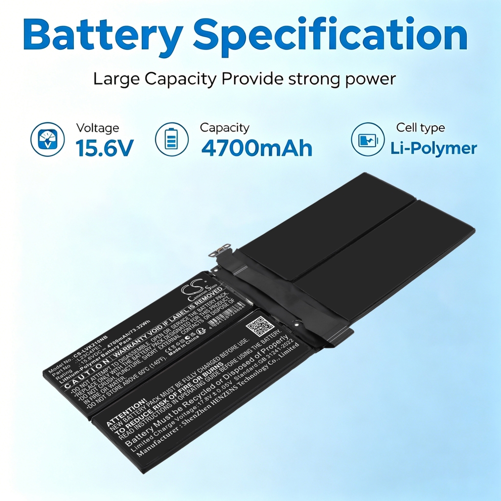 Akku yhteensopiva Lenovo CS-LVK210NB