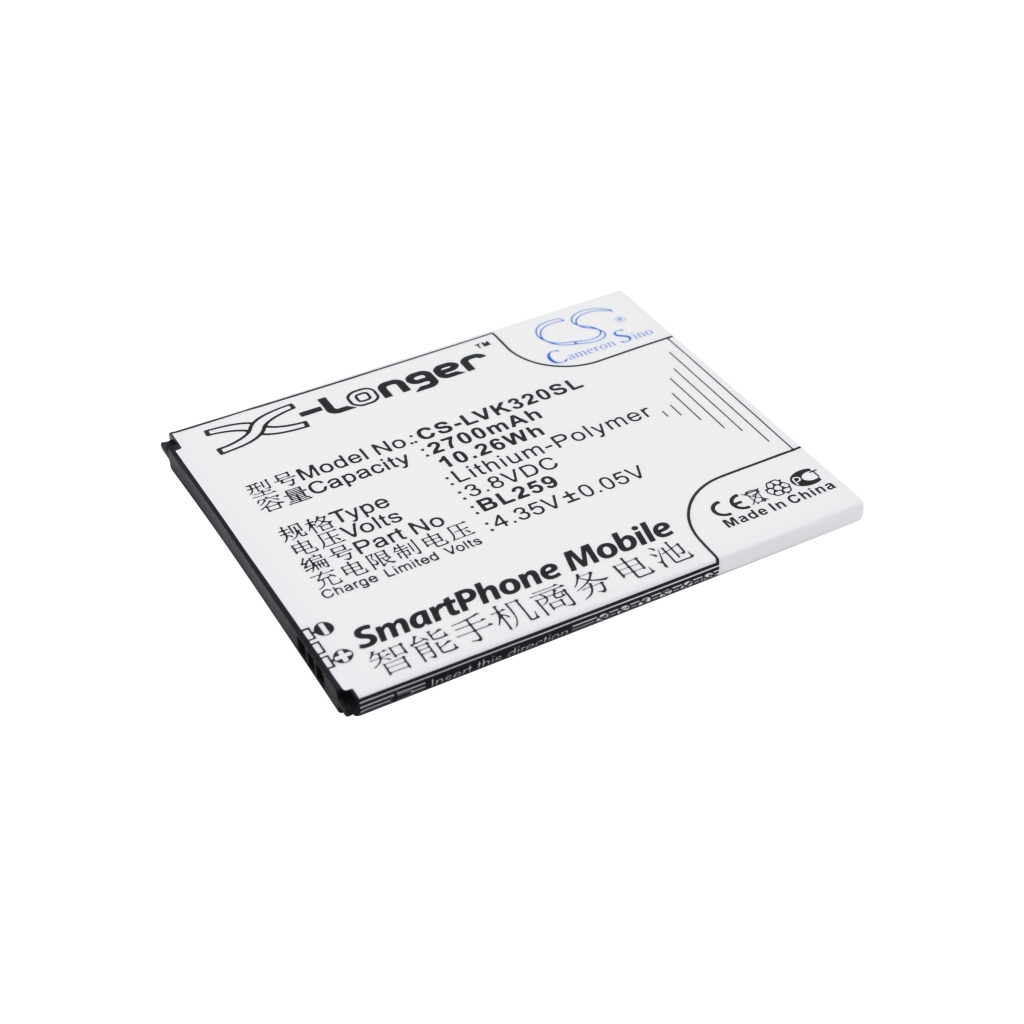 Yhteensopiva akun vaihto LENOVO BL259
