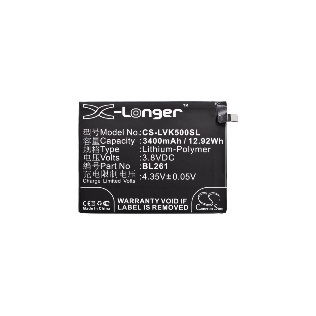 Yhteensopiva akun vaihto LENOVO BL261