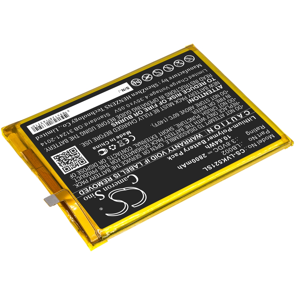 Yhteensopiva akun vaihto LENOVO LB002
