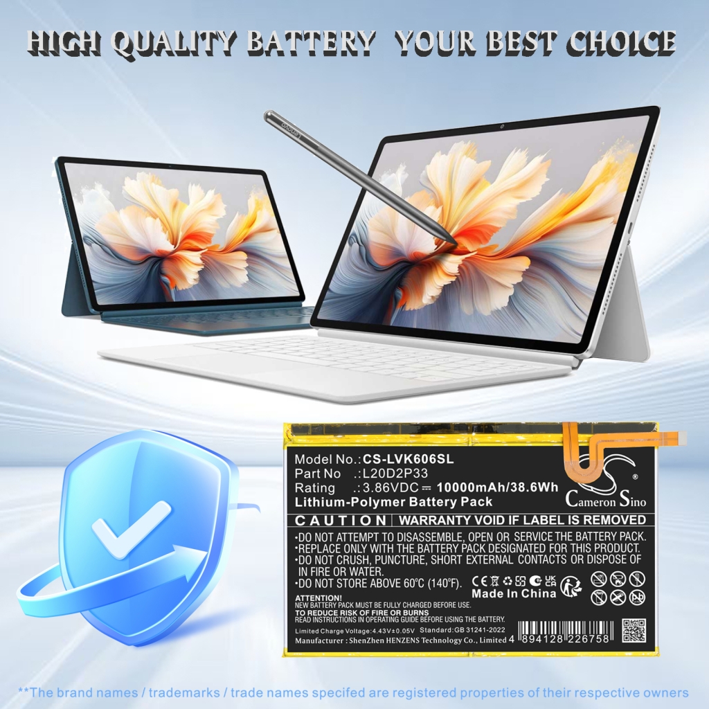 Akku yhteensopiva Lenovo CS-LVK606SL