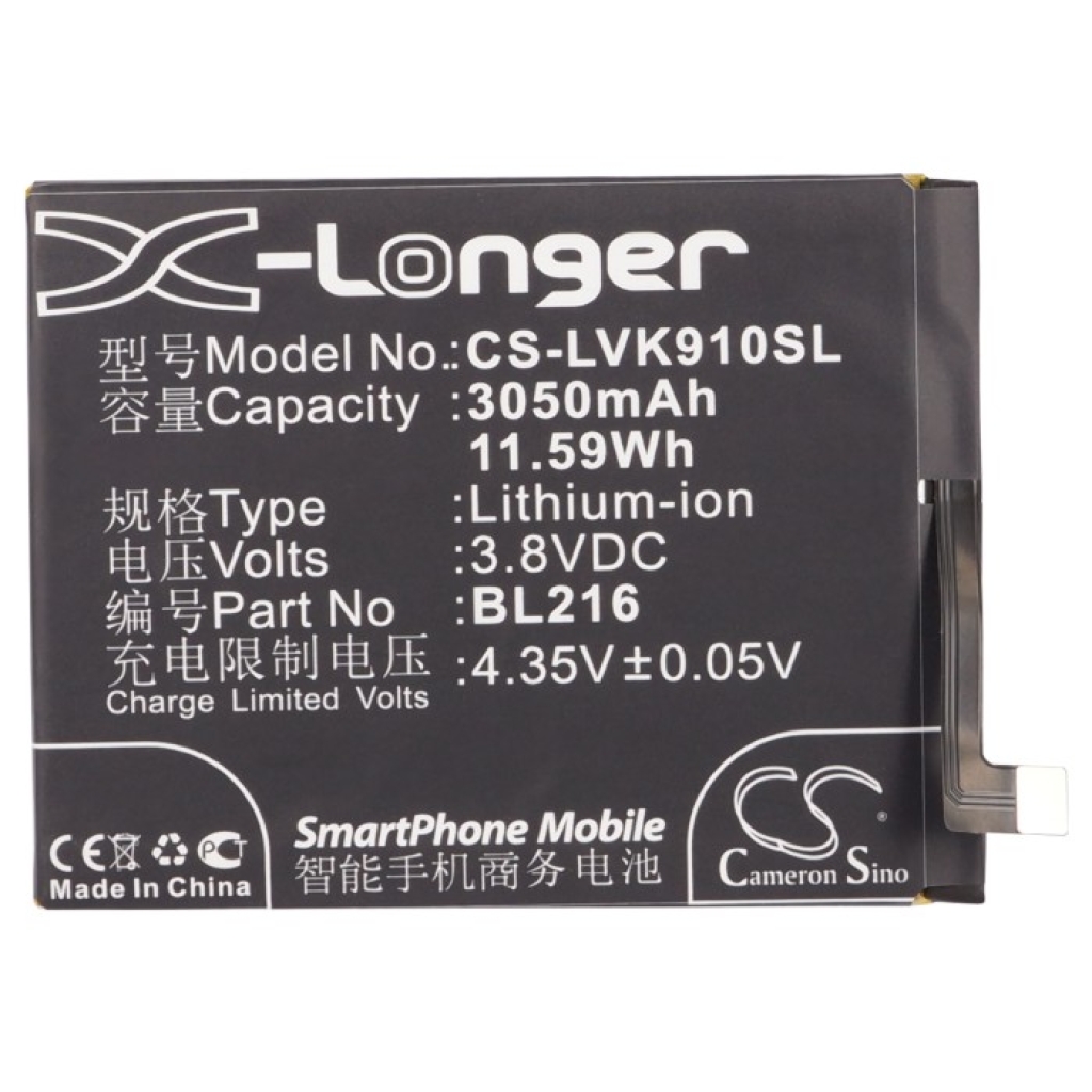 Yhteensopiva akun vaihto LENOVO BL216