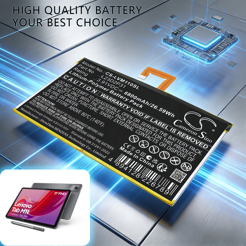 Akku yhteensopiva Lenovo CS-LVM110SL