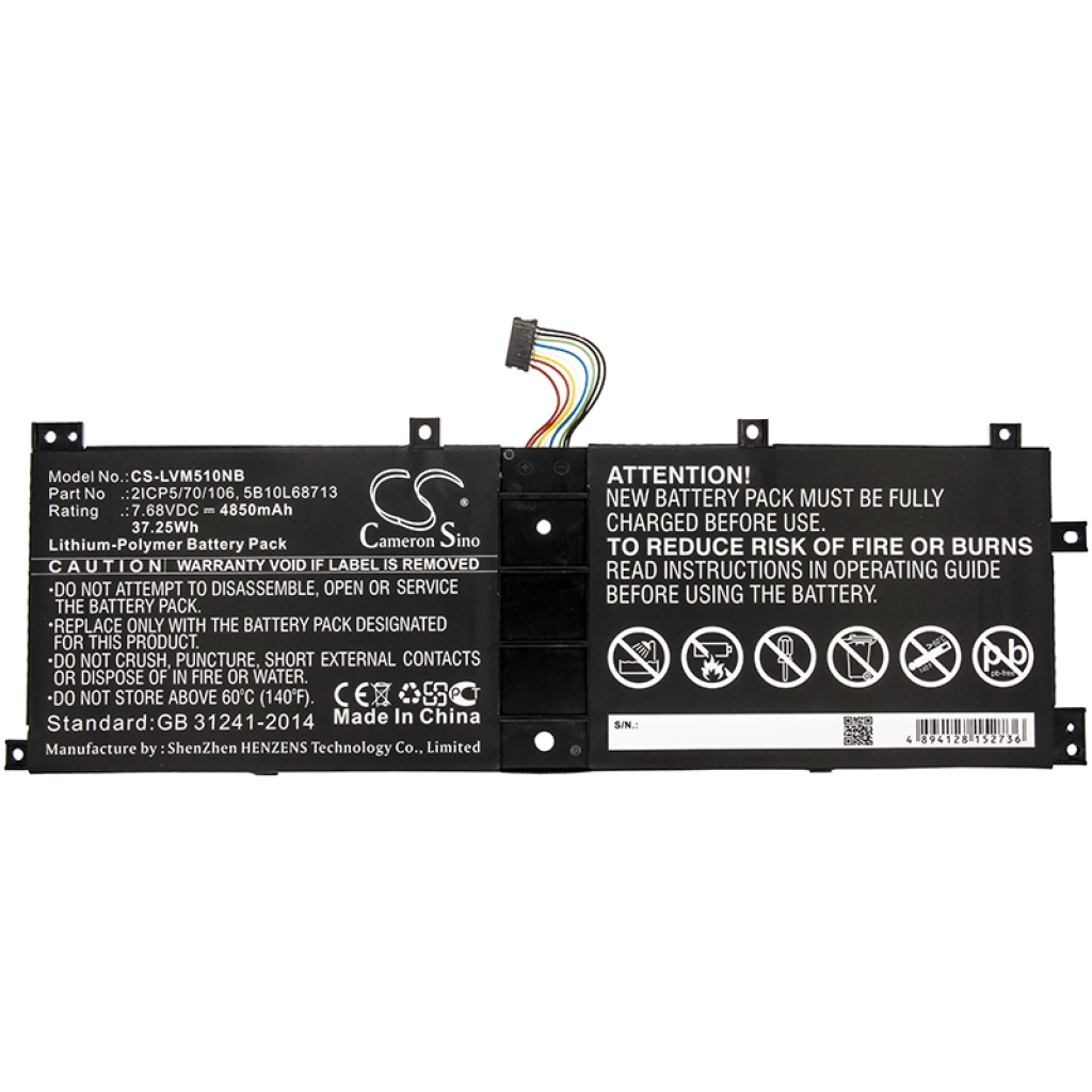 Akut Kannettavan tietokoneen akku CS-LVM510NB