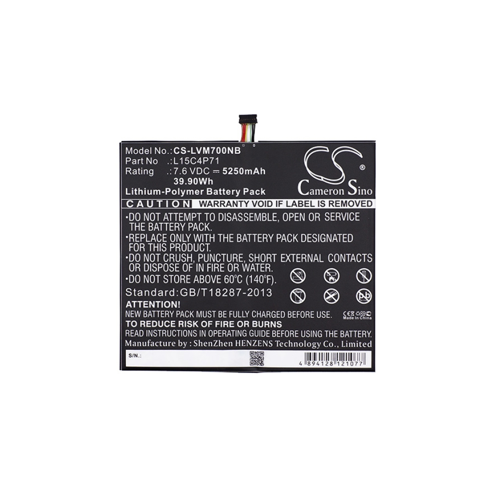 Yhteensopiva akun vaihto LENOVO L15C4P71,L15L4P71