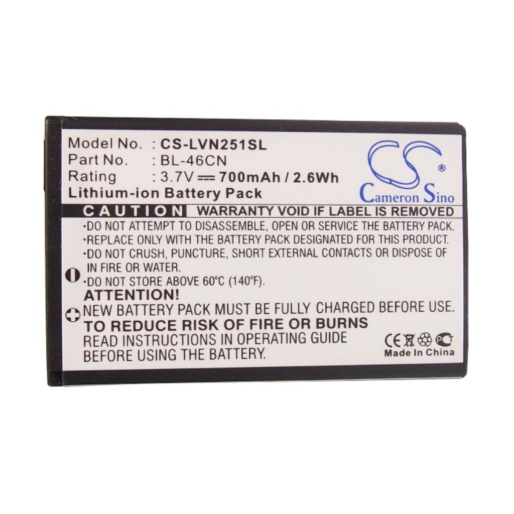 Yhteensopiva akun vaihto LG BL-46CN,EAC61638202