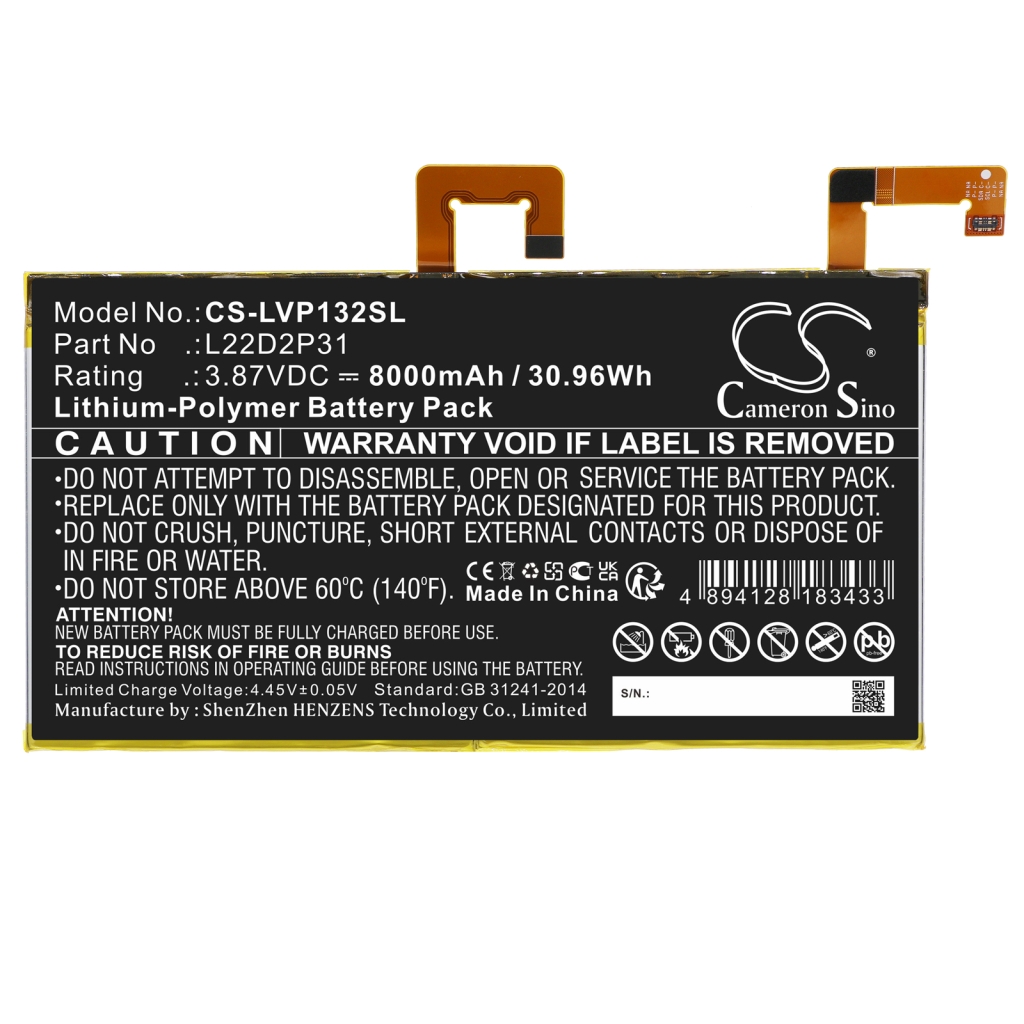 Tabletin akku Lenovo TB-J706 (CS-LVP132SL)