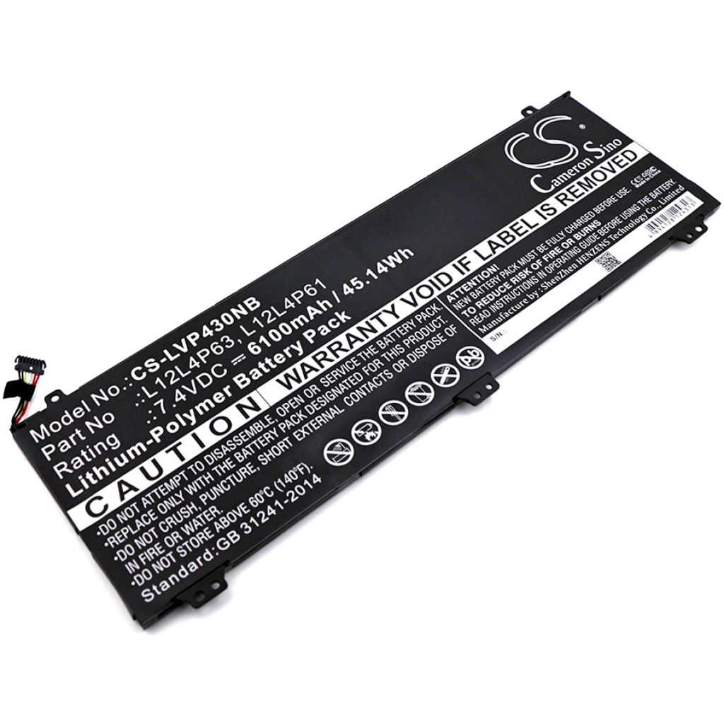 Yhteensopiva akun vaihto LENOVO L12L4P61,L12L4P63,L12M4P61
