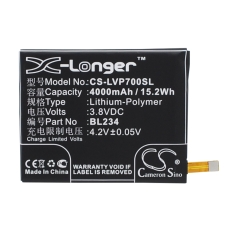 Yhteensopiva akun vaihto LENOVO BL234