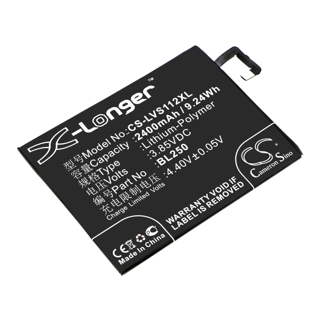 Yhteensopiva akun vaihto LENOVO BL250