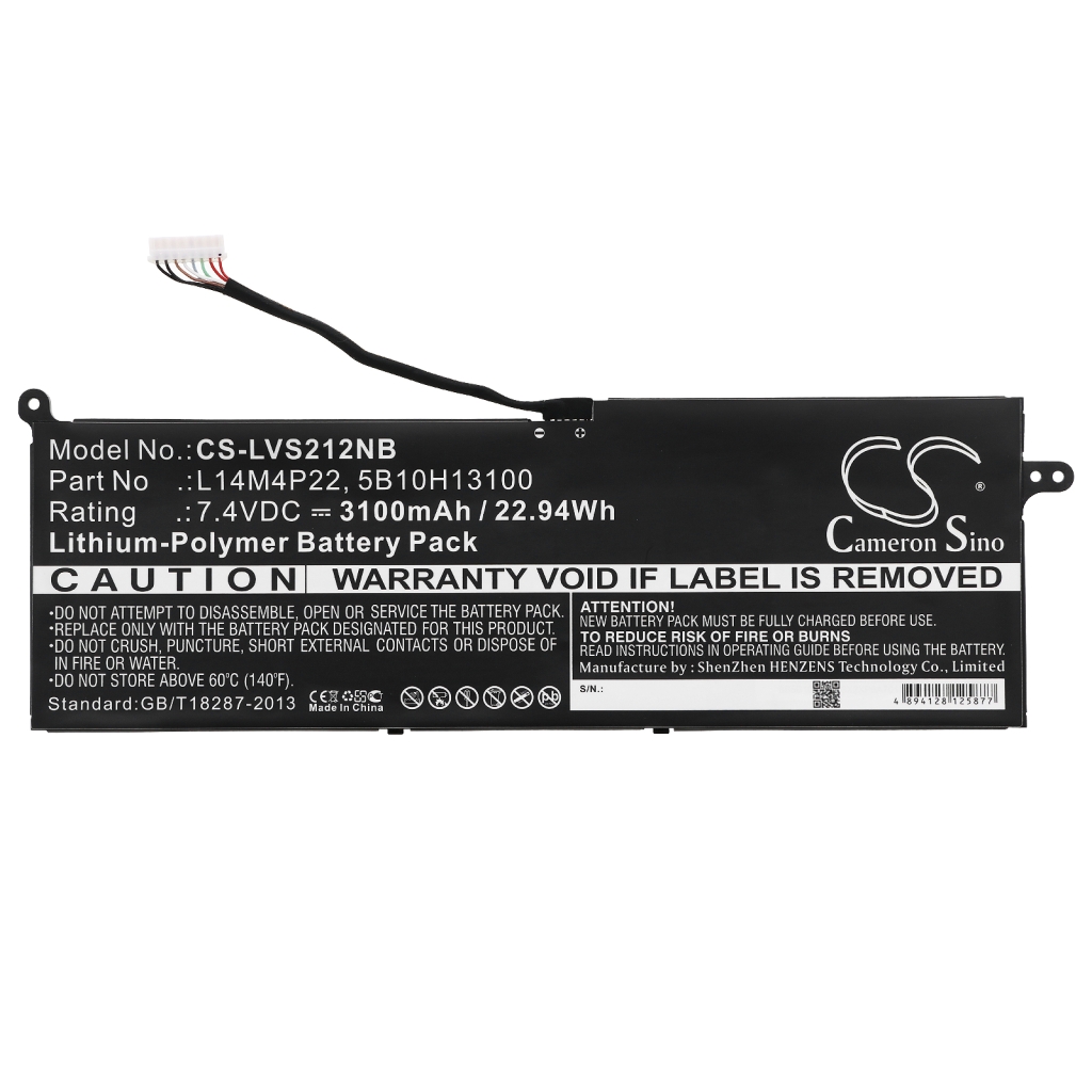 Yhteensopiva akun vaihto LENOVO 5B10H13100,L14M4P22