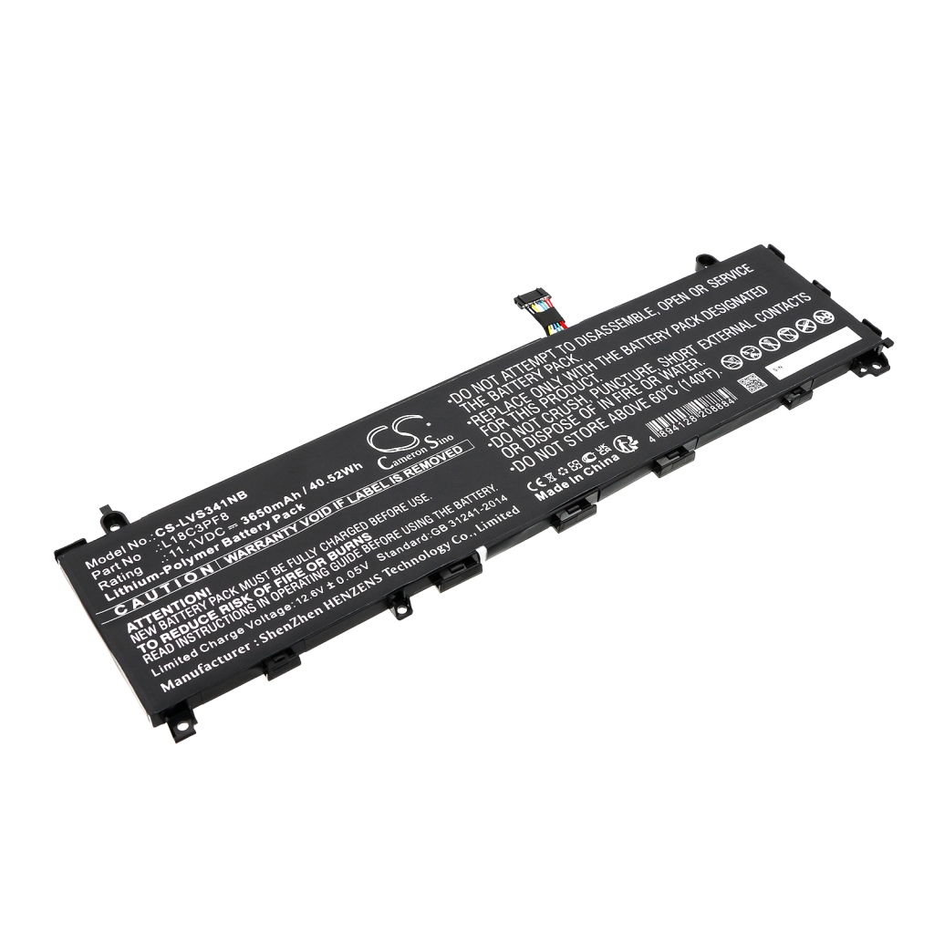 Yhteensopiva akun vaihto LENOVO 5B10U95572,L18C3PF8,SB10W67222