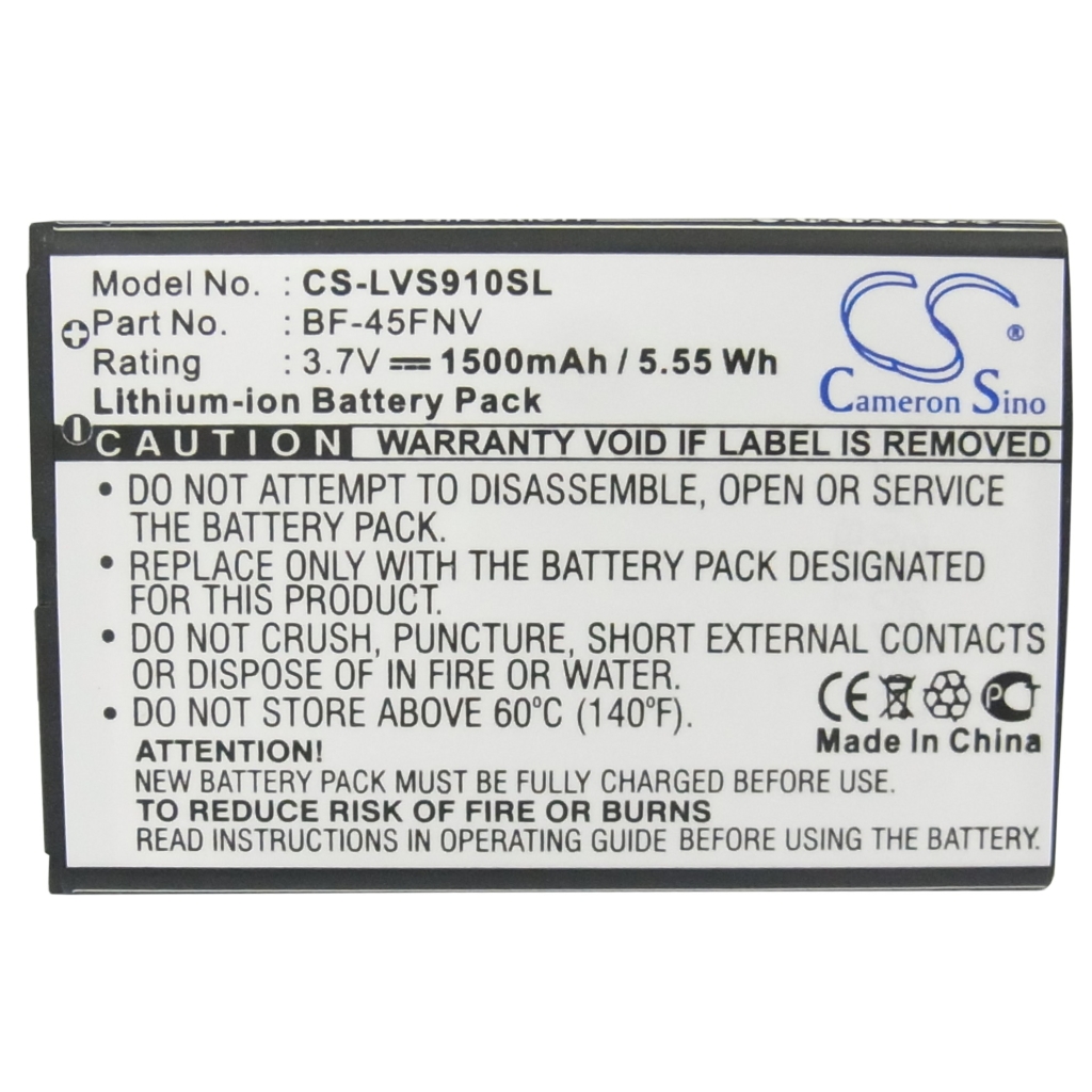 Yhteensopiva akun vaihto LG BF-45FNV,SBPL0103102