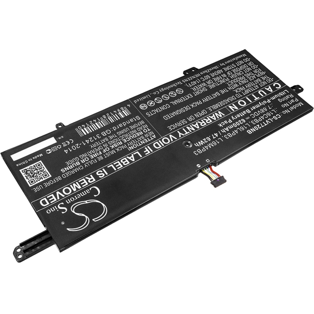 Yhteensopiva akun vaihto LENOVO L16C4PB3,L16L4PB3,L16M4PB3