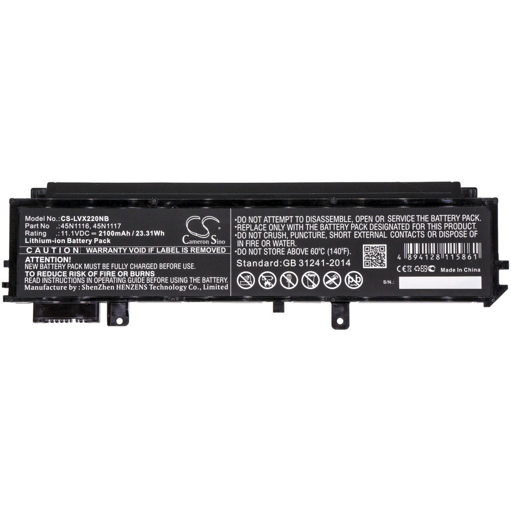 Yhteensopiva akun vaihto LENOVO 45N1116,45N1117
