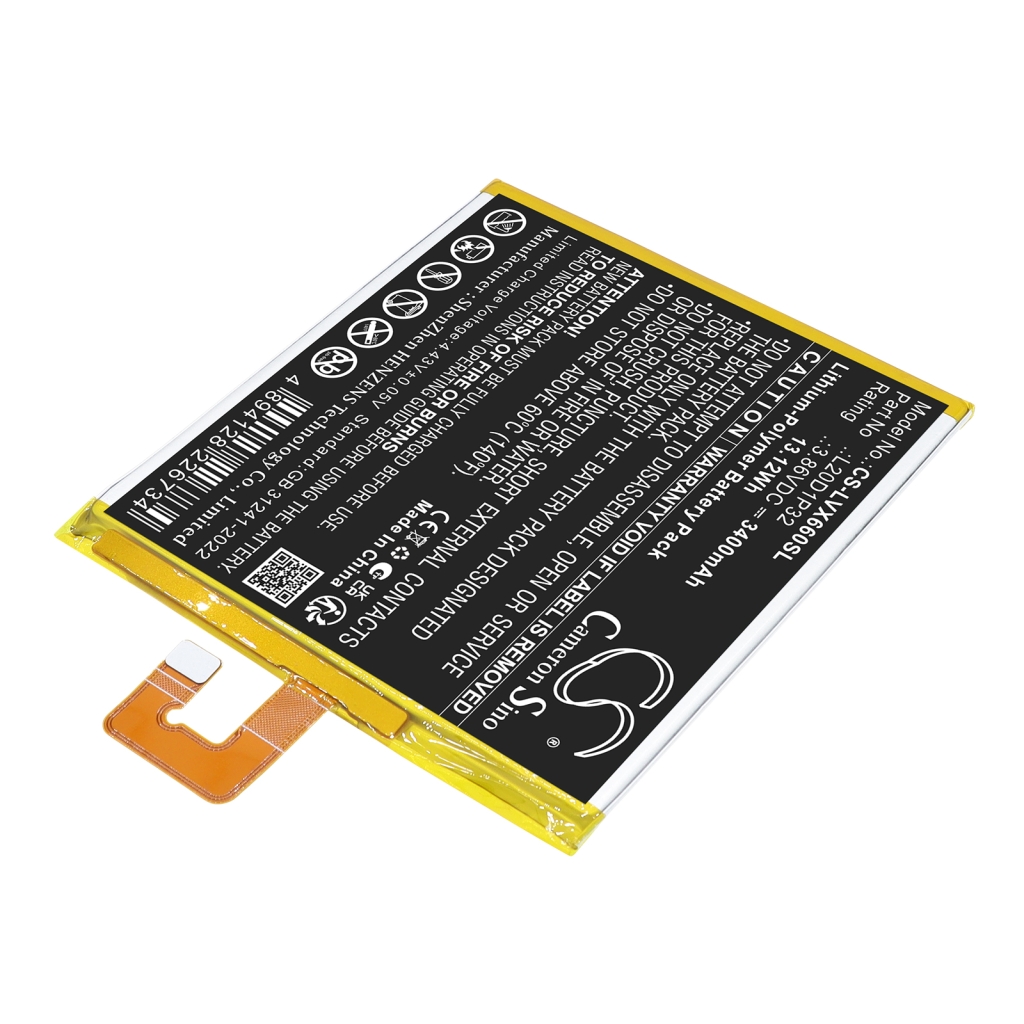 Akku yhteensopiva Lenovo CS-LVX660SL