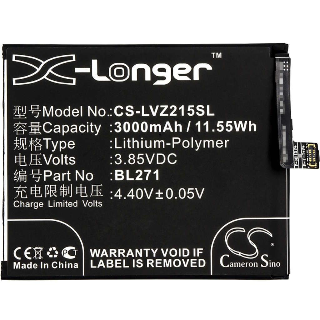 Yhteensopiva akun vaihto LENOVO BL271