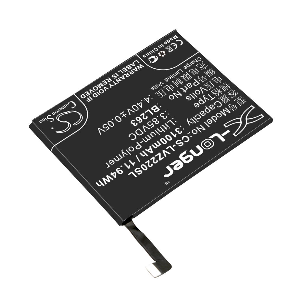 Yhteensopiva akun vaihto LENOVO BL263
