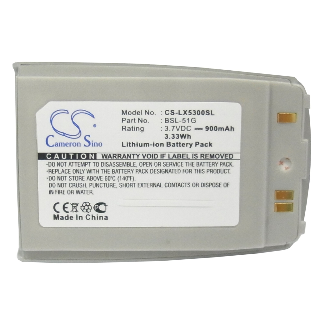 Yhteensopiva akun vaihto LG BSL-51G