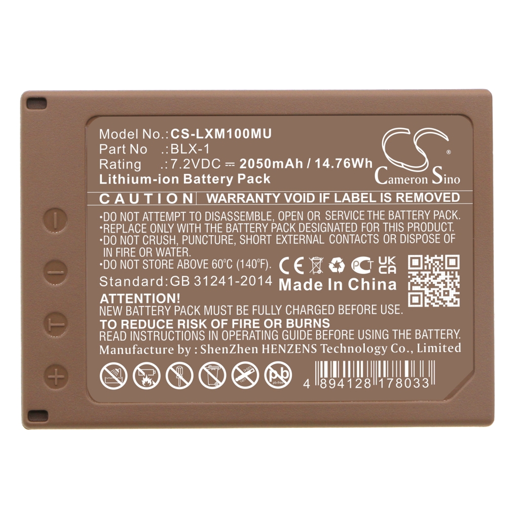 Akut Kameran akku CS-LXM100MU