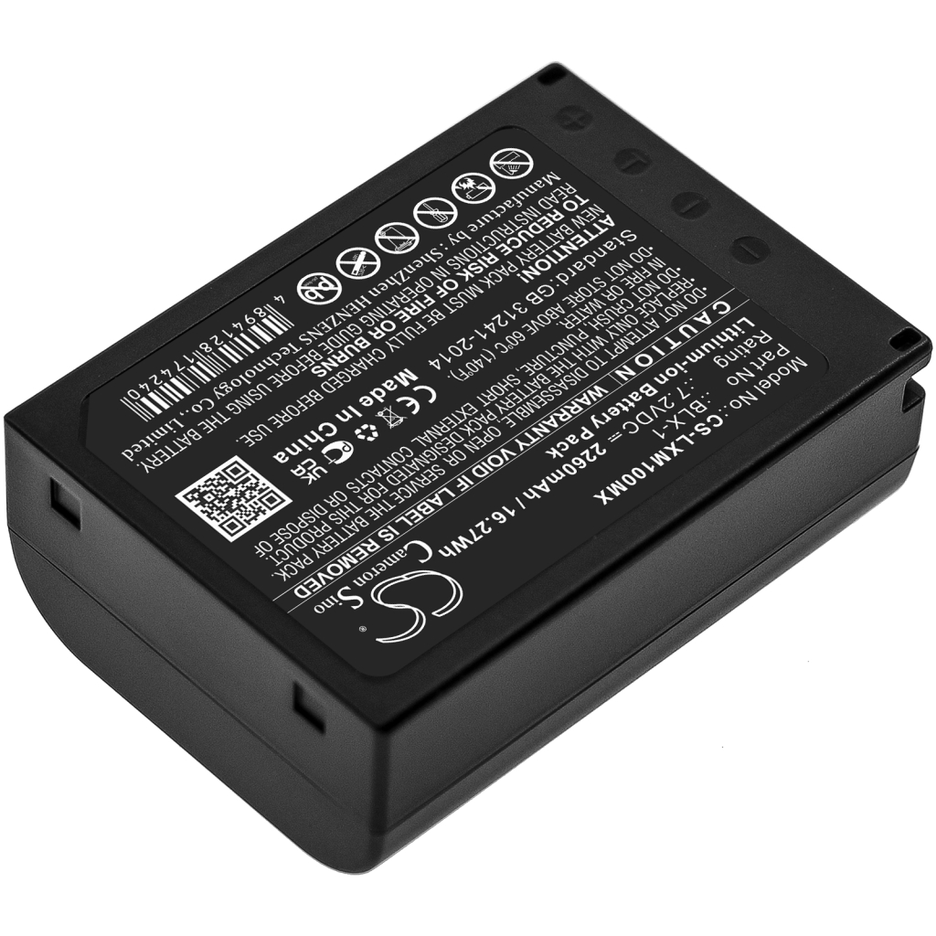 Akut Kameran akku CS-LXM100MX