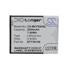 Yhteensopiva akun vaihto Mobistel B01-E500,BTY26188,BTY26188MOBISTEL/STD