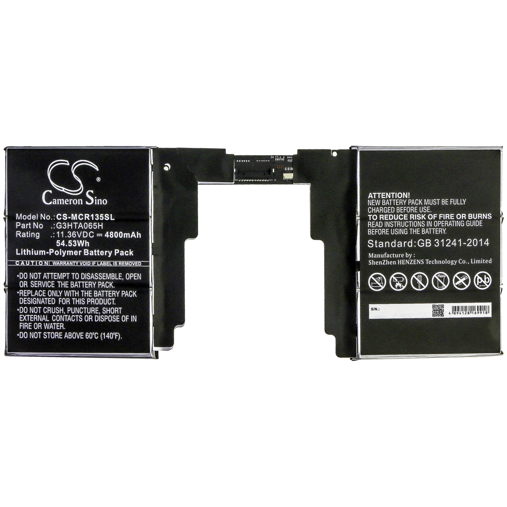 Akut Tabletin akku CS-MCR135SL