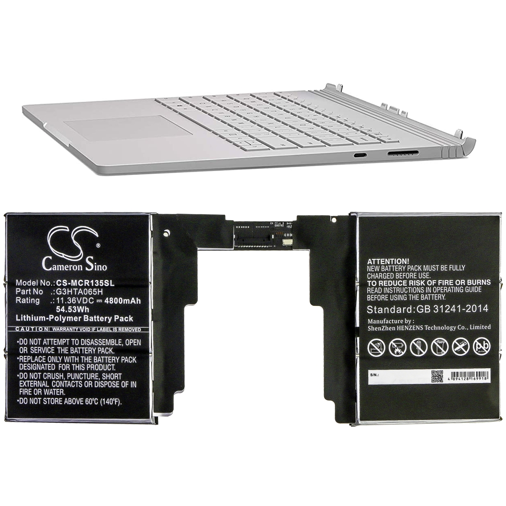 Akut Tabletin akku CS-MCR135SL