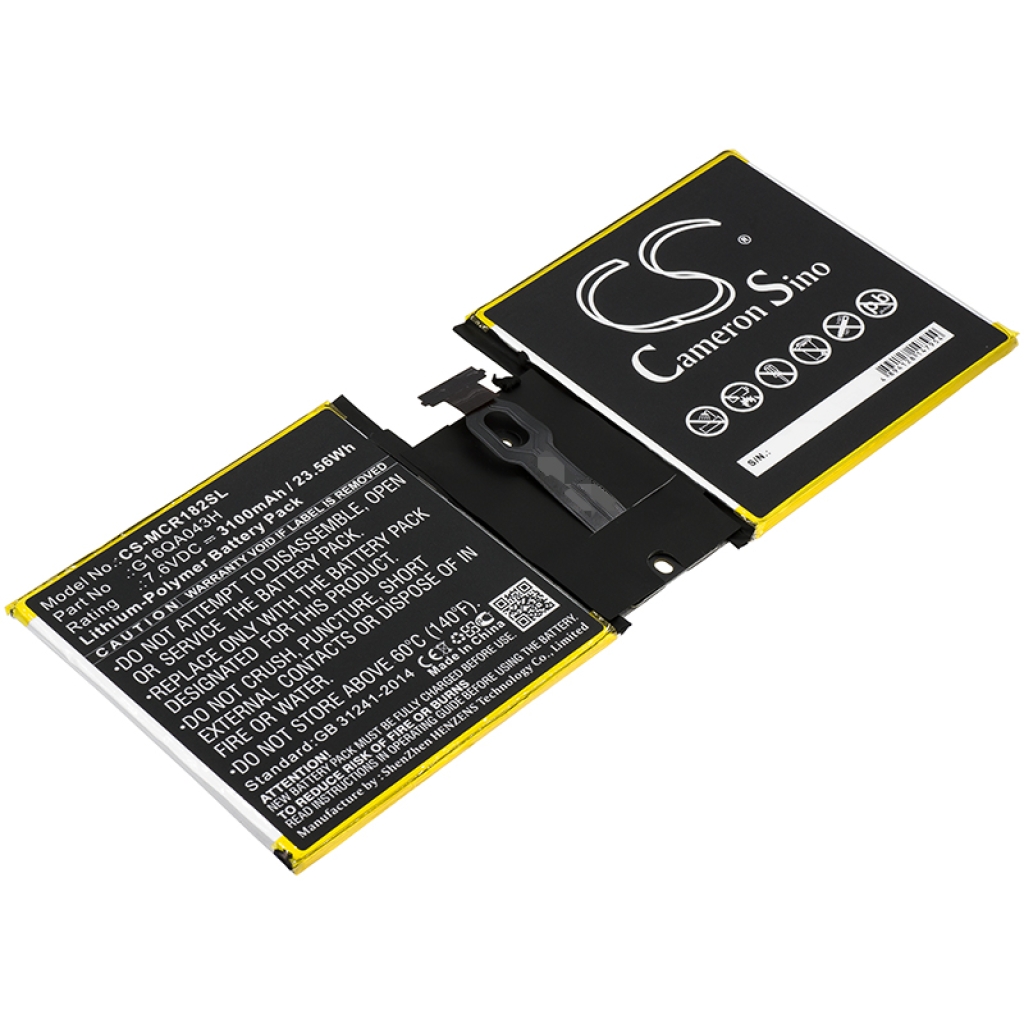 Akut Tabletin akku CS-MCR182SL