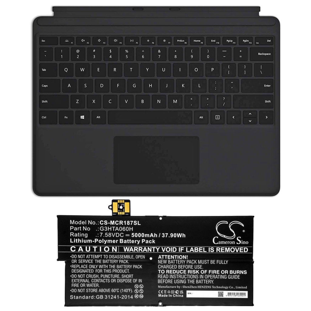 Akut Tabletin akku CS-MCR187SL