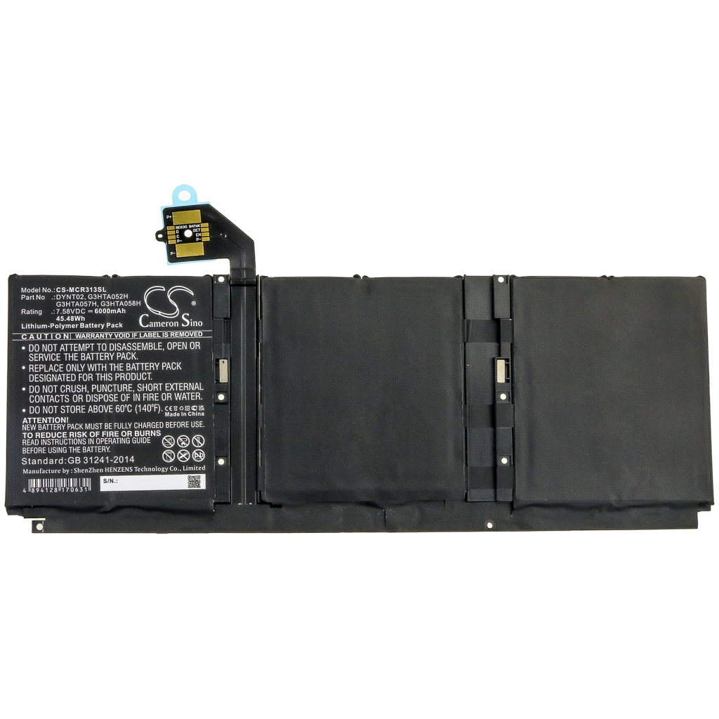 Akut Tabletin akku CS-MCR313SL