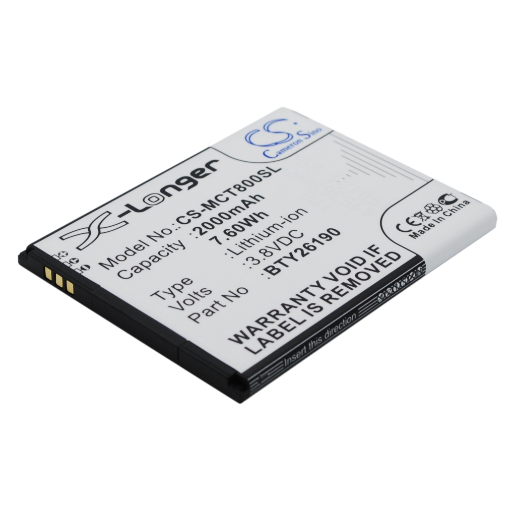 Yhteensopiva akun vaihto Mobistel BTY26190,BTY26190MOBISTEL/STD,CYNUS T8